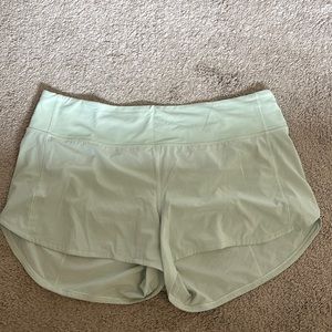 Lululemon Light green Speed-up Short 4”